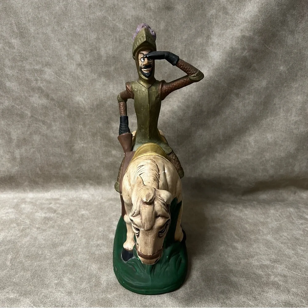 Don Quixote On the Quest Figurine - Ceramic Historical Literary Art statue